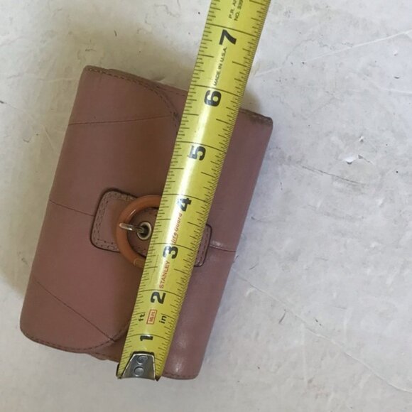 COACH Soho Compact Bi Fold Leather Wallet Card Case Coin Zipper Bag Clutch Pink - Picture 16 of 16